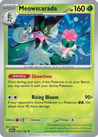 Meowscarada 018  - Holofoil SV09 Journey Together - Rare