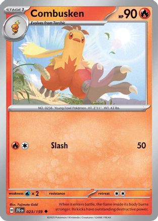 Combusken 023  - Reverse Holofoil SV09 Journey Together - Uncommon