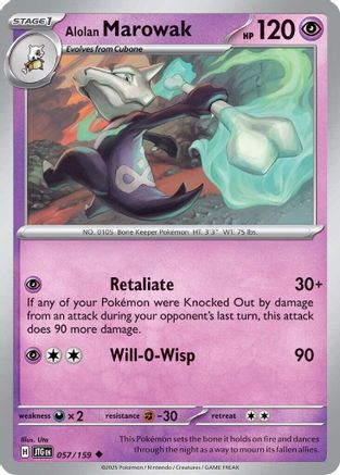 Alolan Marowak 057  SV09 Journey Together - Uncommon