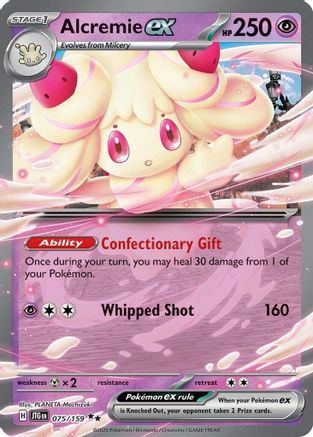 Alcremie ex 075  - Holofoil SV09 Journey Together - Double Rare