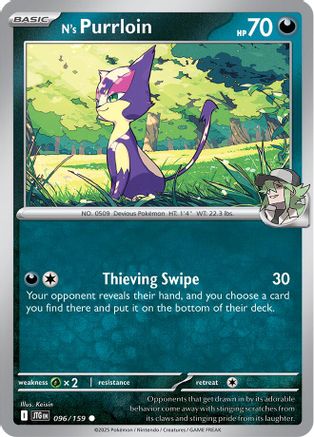N's Purrloin 096  SV09 Journey Together - Common