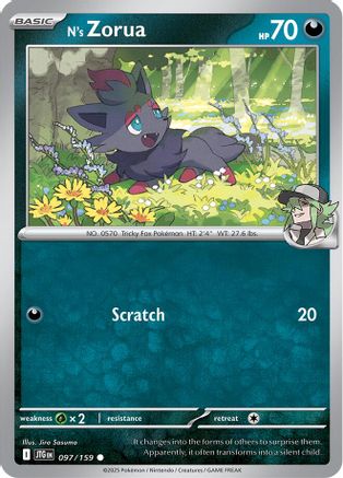 N's Zorua 097  SV09 Journey Together - Common