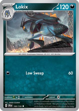 Lokix 100  - Reverse Holofoil SV09 Journey Together - Uncommon