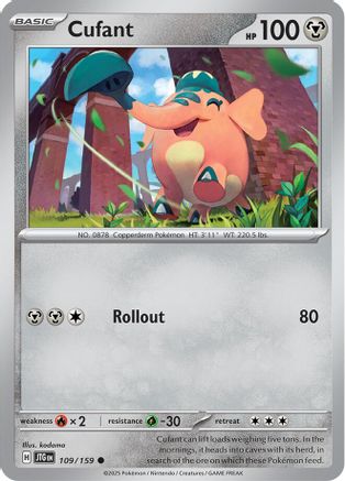 Cufant 109  - Reverse Holofoil SV09 Journey Together - Common