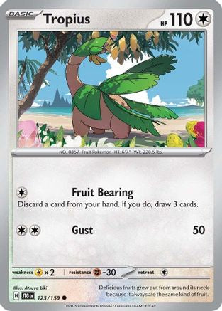 Tropius 123  SV09 Journey Together - Common