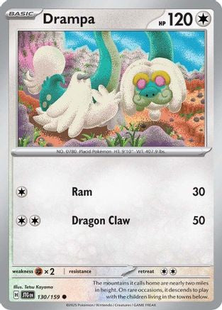 Drampa 130  - Reverse Holofoil SV09 Journey Together - Common