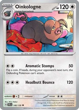 Oinkologne 140  - Reverse Holofoil SV09 Journey Together - Uncommon