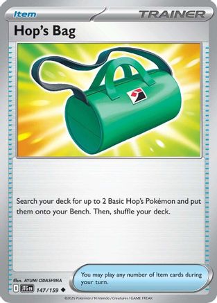 Hop's Bag 147  - Reverse Holofoil SV09 Journey Together - Uncommon