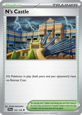 N's Castle 152  - Reverse Holofoil SV09 Journey Together - Uncommon