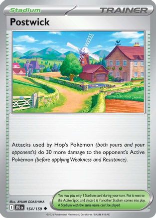Postwick 154  - Reverse Holofoil SV09 Journey Together - Uncommon