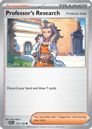 Professor's Research [Professor Sada] 155  - Reverse Holofoil SV09 Journey Together - Common