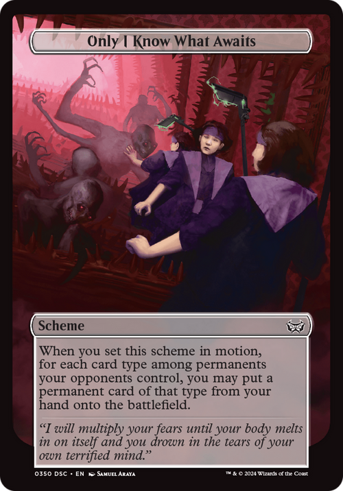 Only I Know What Awaits (Full Art) (A:DSC-350) - Duskmourn: House of Horror Commander