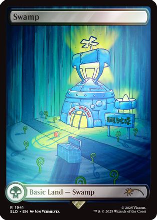Swamp (1941) (Rainbow Foil) (SLD-1941) - Secret Lair Drop Series Foil