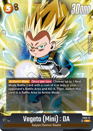 Vegeta (Mini) : DA - FS08-13 (FS08-13) - Starter Deck 8 Vegeta Mini Super Saiyan 3 Holofoil