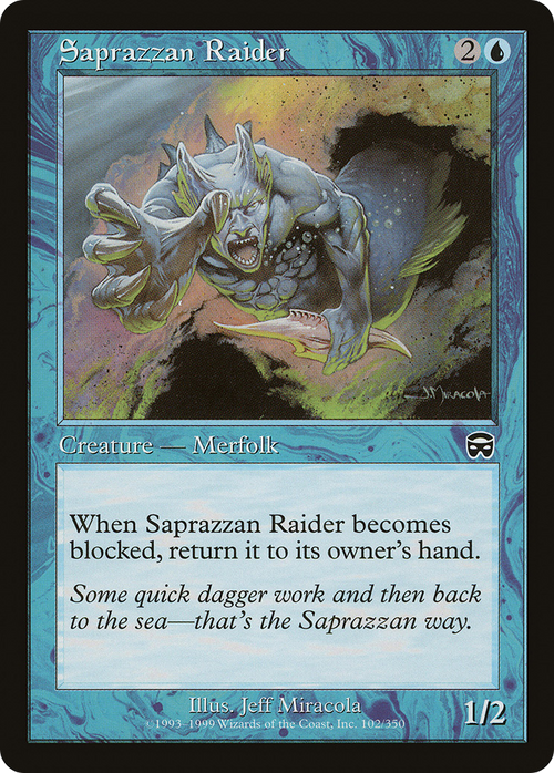 Saprazzan Raider (MMQ-102) - Mercadian Masques