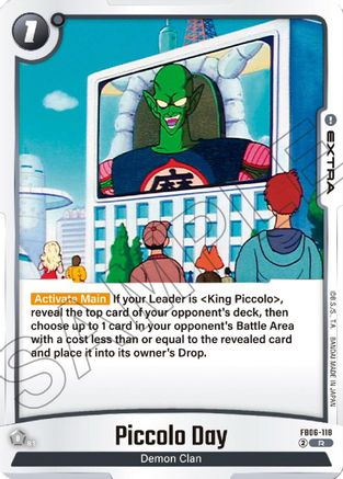Piccolo Day (FB06-118) - Rivals Clash Holofoil