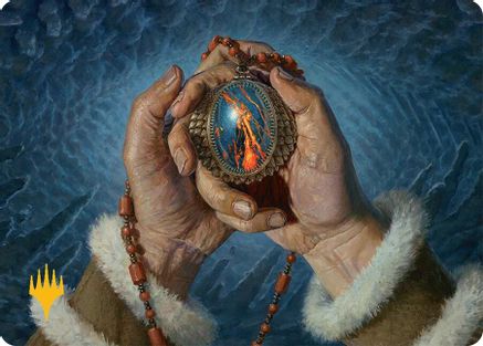 Mox Jasper Art Card (28/54) (Gold-Stamped Planeswalker Symbol) (AATDM-028) - Art Series: Tarkir: Dragonstorm