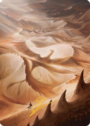 Plains Art Card (30/54) (Gold-Stamped Signature) (AATDM-030) - Art Series: Tarkir: Dragonstorm
