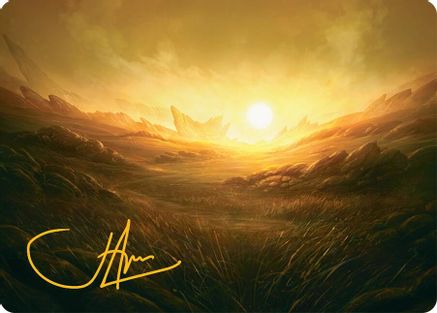 Plains Art Card (31/54) (Gold-Stamped Signature) (AATDM-031) - Art Series: Tarkir: Dragonstorm