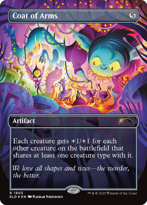 Coat of Arms (Double Rainbow Foil) (SLD-1903) - Secret Lair Drop (Borderless) Foil