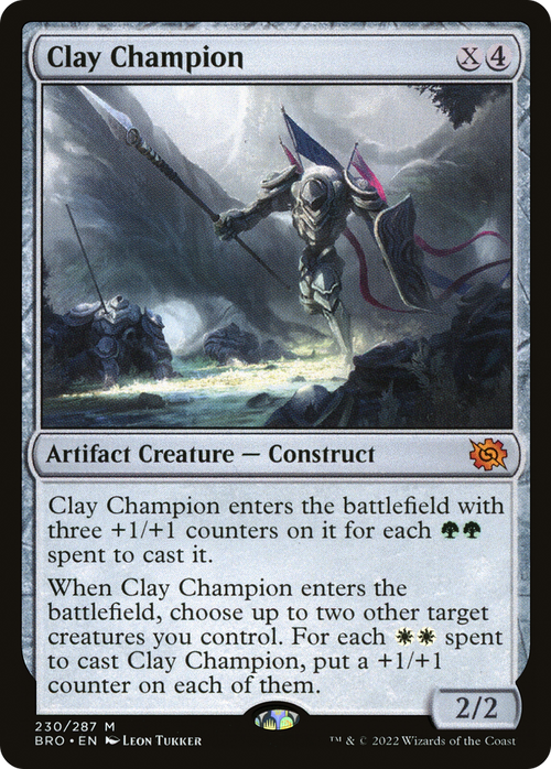 Clay Champion (BRO-230) - The Brothers' War Foil