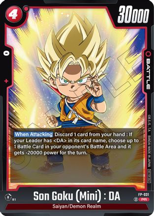 Son Goku (Mini) : DA (Promotion Pack Vol.5) (FP-031) - Tournament and Championship Promos