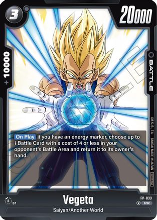 Vegeta (Promotion Pack Vol.5) (FP-033) - Tournament and Championship Promos