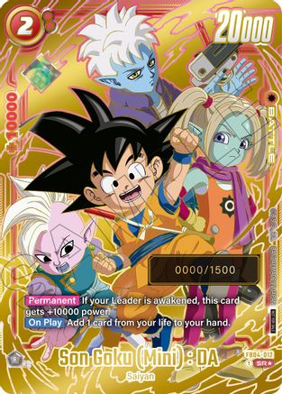 Son Goku (Mini) : DA (Serial Numbered) (FB04-012) - Fusion World Promotion Cards and Packs Holofoil