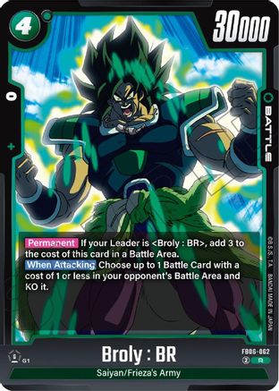 Broly : BR - FB06-062 (FB06-062) - Rivals Clash Holofoil