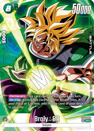 Broly : BR - FB06-063 (Alternate Art) (FB06-063) - Rivals Clash Holofoil