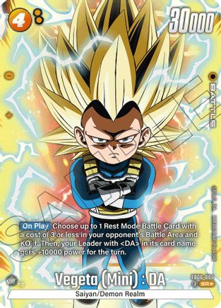 Vegeta (Mini) : DA - FB06-084 (Alternate Art) (FB06-084) - Rivals Clash Holofoil