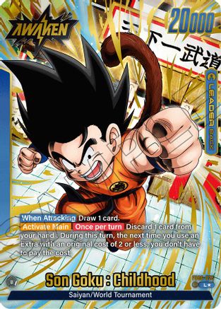 Son Goku : Childhood - FB06-025 (Alternate Art) (FB06-025) - Rivals Clash Holofoil