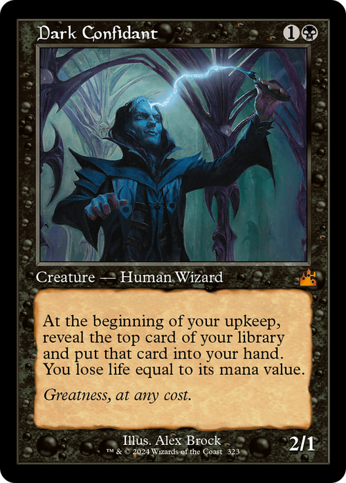 Dark Confidant (Retro Frame) (RVR-323) - Ravnica Remastered Foil