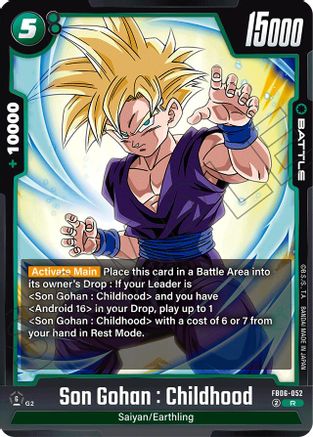 Son Gohan : Childhood (FB06-052) - Rivals Clash Holofoil