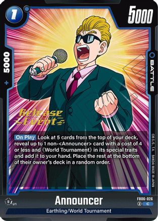 Announcer (FB06-026) - Rivals Clash Release Event Cards