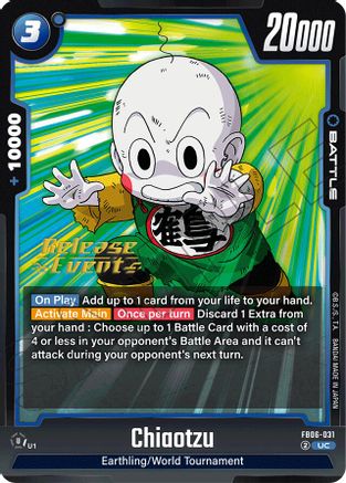 Chiaotzu (FB06-031) - Rivals Clash Release Event Cards