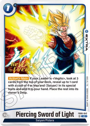 Piercing Sword of Light (FB06-042) - Rivals Clash Release Event Cards