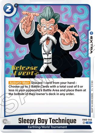 Sleepy Boy Technique (FB06-046) - Rivals Clash Release Event Cards