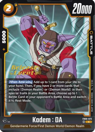 Kadem : DA (FB06-073) - Rivals Clash Release Event Cards