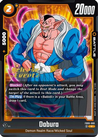 Dabura (FB06-080) - Rivals Clash Release Event Cards
