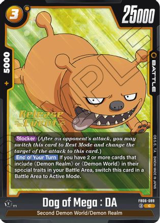 Dog of Mega : DA (FB06-089) - Rivals Clash Release Event Cards