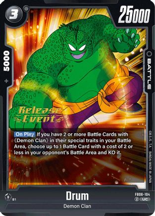 Drum - FB06-104 (FB06-104) - Rivals Clash Release Event Cards
