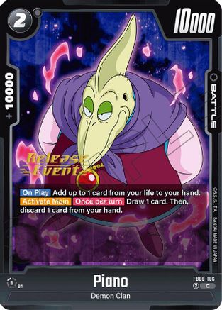 Piano - FB06-106 (FB06-106) - Rivals Clash Release Event Cards