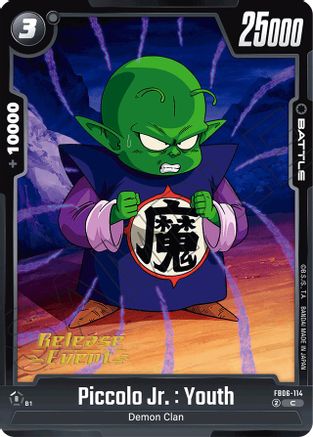 Piccolo Jr. : Youth (FB06-114) - Rivals Clash Release Event Cards