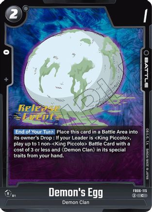 Demon's Egg (FB06-115) - Rivals Clash Release Event Cards