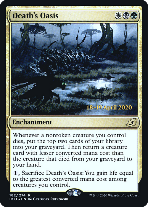 Death's Oasis (PRE-182S) - Ikoria: Lair of Behemoths Promos Foil