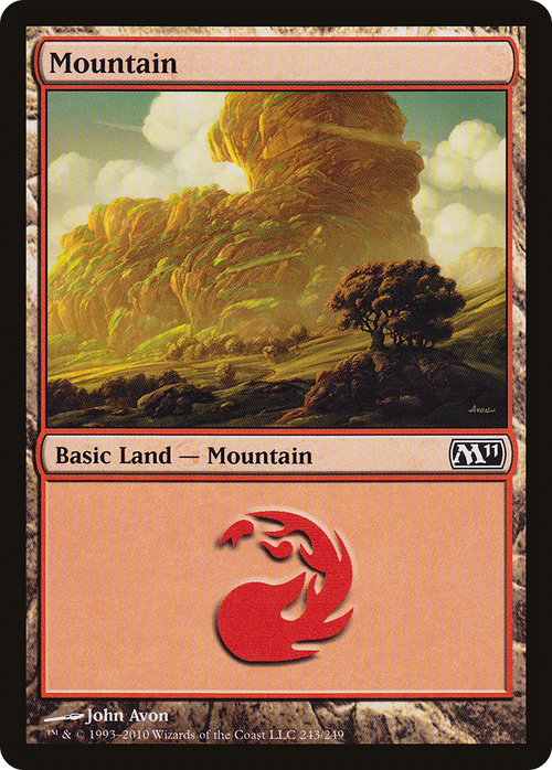 Mountain (243) (M11-243) - Magic 2011 Foil