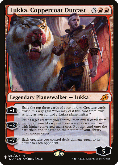Lukka, Coppercoat Outcast (LIST-IKO-125) - The List