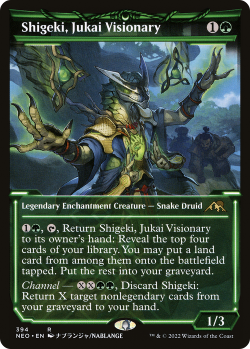 Shigeki, Jukai Visionary (Showcase) (NEO-394) - Kamigawa: Neon Dynasty: (Showcase)