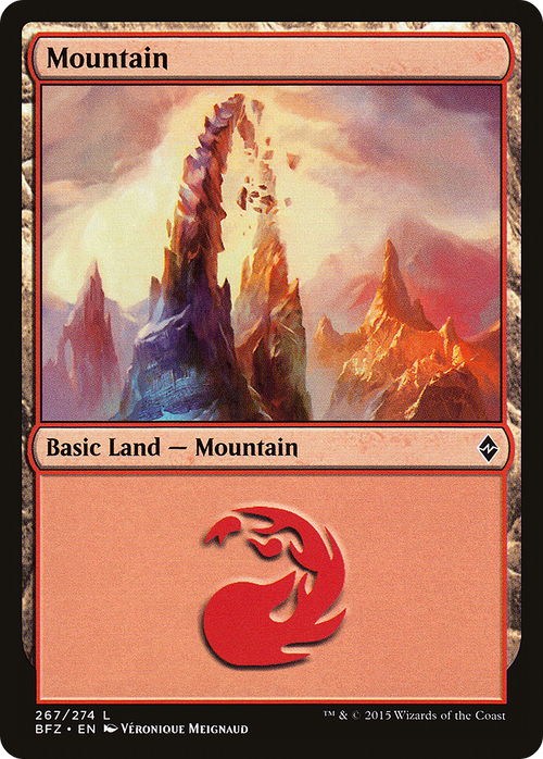Mountain (267) (BFZ-267A) - Battle for Zendikar
